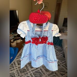 Dorothy baby costume 3/6mo EUC
